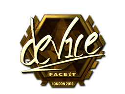 Adesivo | device (Dourado) | Londres 2018