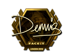 Autocolante | dennis (Gold) | Londres 2018