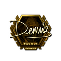 Sticker | dennis (Gold) | London 2018 image 120x120