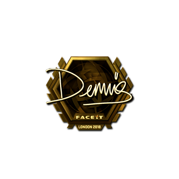 Sticker | dennis (Gold) | London 2018 image 360x360