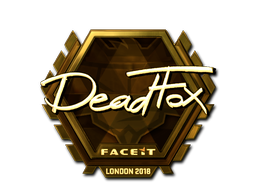 Klistermærke | DeadFox (Guld) | London 2018