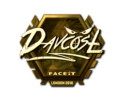 Klistermärke | DavCost (Guld) | London 2018