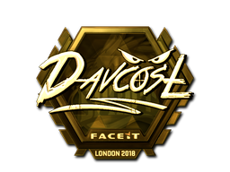 Samolepka | DavCost (zlatá) | London 2018