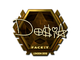 Sticker | Dosia (Goud) | London 2018