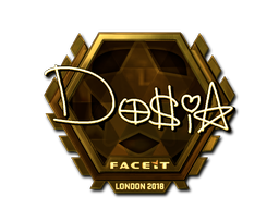 Adesivo | Dosia (Dourado) | Londres 2018