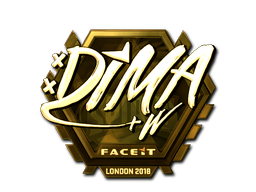 สติกเกอร์ | Dima (ทอง) | London 2018