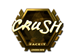 Abțibild | crush (Auriu) | London 2018