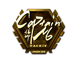 Sticker | captainMo (Gold) | London 2018