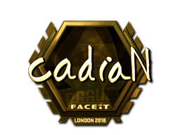 Sticker | cadiaN (Goud) | London 2018