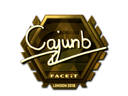 Наліпка | cajunb (золота) | Лондон 2018