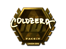 Samolepka | coldzera (zlatá) | London 2018