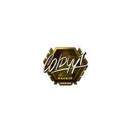 Sticker | COLDYY1 (Gold) | London 2018