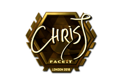 Sticker | chrisJ (Gold) | London 2018