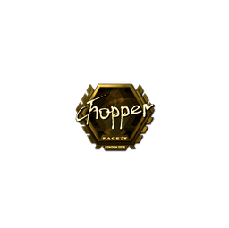 Sticker | chopper (Gold) | London 2018