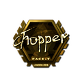 Sticker | chopper (Gold) | London 2018 image 120x120