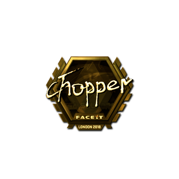 Sticker | chopper (Gold) | London 2018 image 360x360