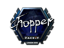 스티커 | chopper(은박) | 런던 2018