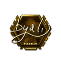 Sticker | byali (Gold) | London 2018 image 120x120
