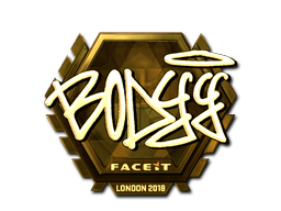 Samolepka | bodyy (zlatá) | London 2018