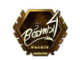 Стикер | Boombl4 (златен) | London 2018