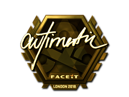 Abțibild | autimatic (Auriu) | London 2018