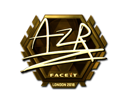 Abțibild | AZR (Auriu) | London 2018