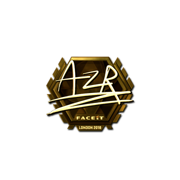 Sticker | AZR (Gold) | London 2018 image 360x360