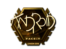 ステッカー | ANDROID (ゴールド) | London 2018