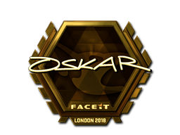 Sticker | oskar (Gold) | London 2018