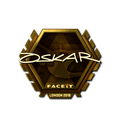 Sticker | oskar (Gold) | London 2018 image 120x120