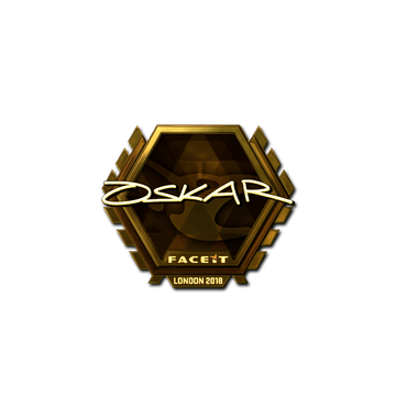 Sticker | oskar (Gold) | London 2018 image 360x360