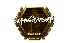 Sticker | olofmeister (Gold) | London 2018