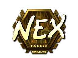 สติกเกอร์ | nex (ทอง) | London 2018