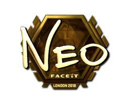 Klistermærke | NEO (Guld) | London 2018