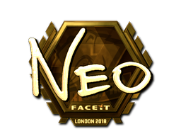 Abțibild | NEO (Auriu) | London 2018