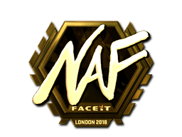 Стикер | NAF (златен) | London 2018