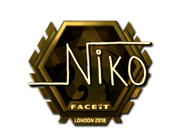 Adesivo | niko (Dourado) | Londres 2018