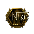 Sticker | niko (Gold)  | London 2018 image 120x120