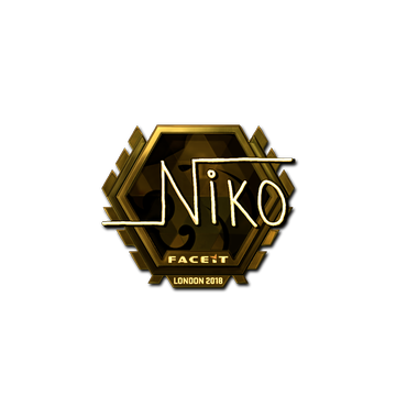 Sticker | niko (Gold)  | London 2018 image 360x360