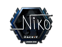 สติกเกอร์ | niko (ฟอยล์)  | London 2018