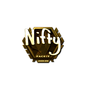 Sticker | Nifty (Gold) | London 2018 image 360x360