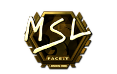 Sticker | MSL (Gold) | London 2018