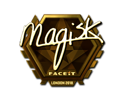 Adesivo | Magisk (Dourado) | Londres 2018