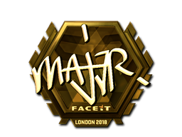 ステッカー | MAJ3R (ゴールド) | London 2018