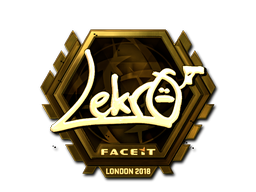 Aufkleber | Lekr0 (Gold) | London 2018