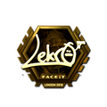 Sticker | Lekr0 (Gold) | London 2018 image 120x120