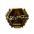 Sticker | KRIMZ (Gold) | London 2018 image 120x120