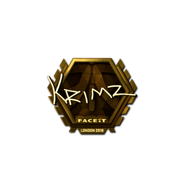 Sticker | KRIMZ (Gold) | London 2018 image 360x360