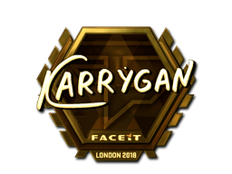 Autocolante | karrigan (Gold) | Londres 2018