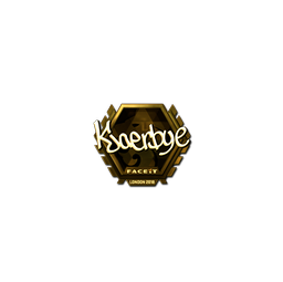 Sticker | Kjaerbye (Gold) | London 2018